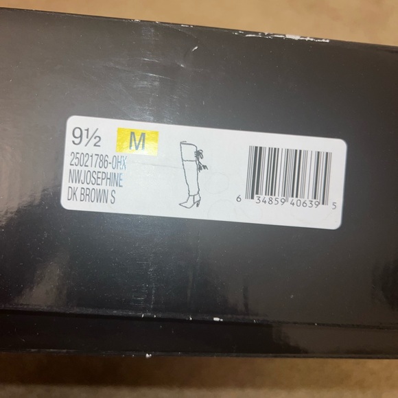 Women’s, Nine West, over the knee boots, dark brown, size 9.5, never been worn - Picture 6 of 7